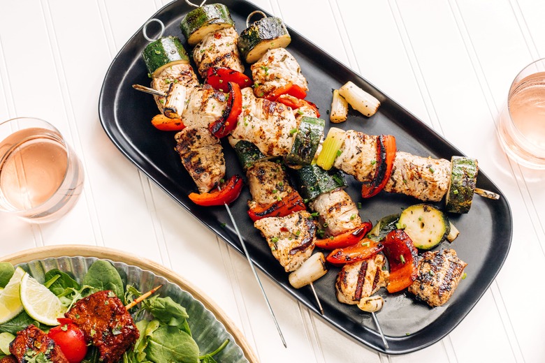 Photo of Turkey & Vegetable Skewers showing sugar content for acne analysis