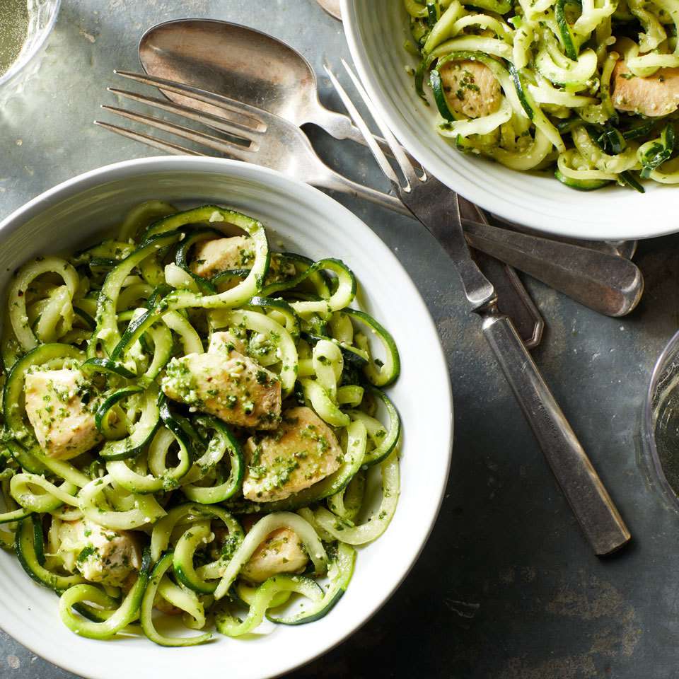 Zucchini Noodles with Pesto